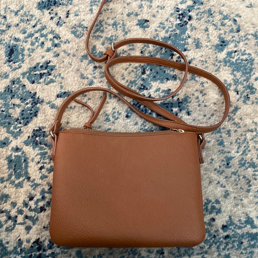 Cognac crossbody bag
